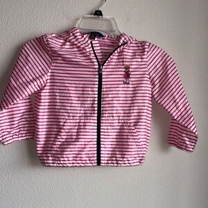 Polo Ralph Lauren Bear Striped Windbreaker size 3T